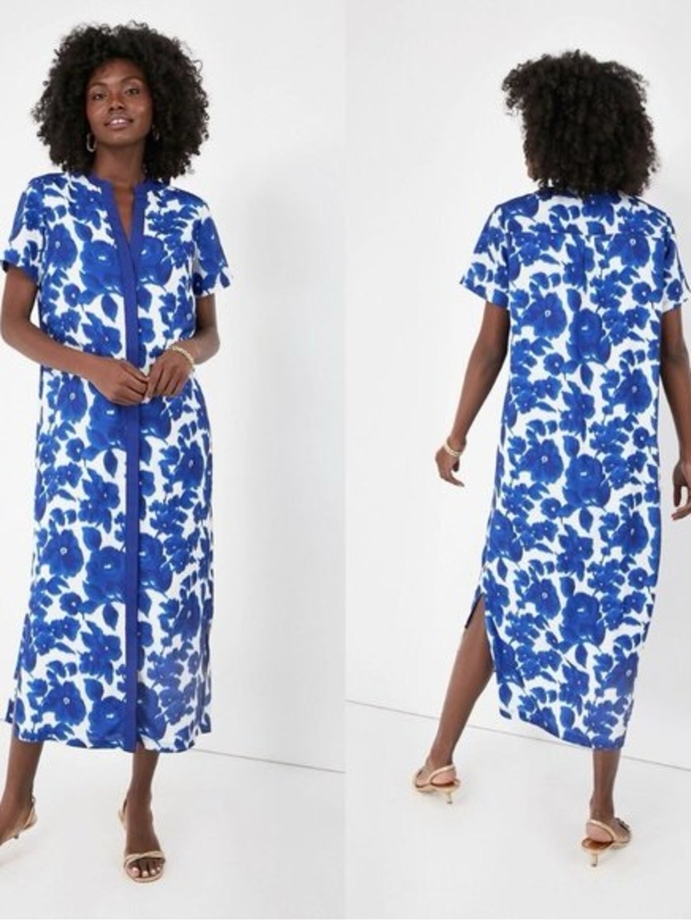 Tuckernuck Blue Royal Haze Camille Midi Dress